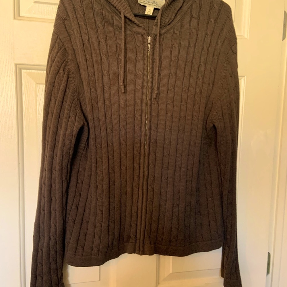 Brown Cable Knit Women's Sweater